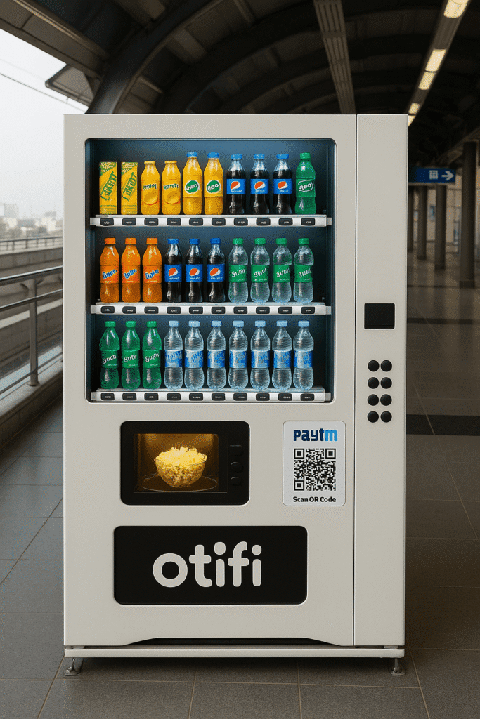 Otifi-C1-cold-drink- vending machine with UPI payment option in India