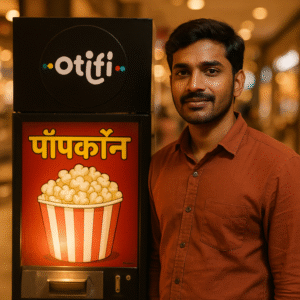 Otifi P4 - Touchless Popcorn Vending Machine based on UPI