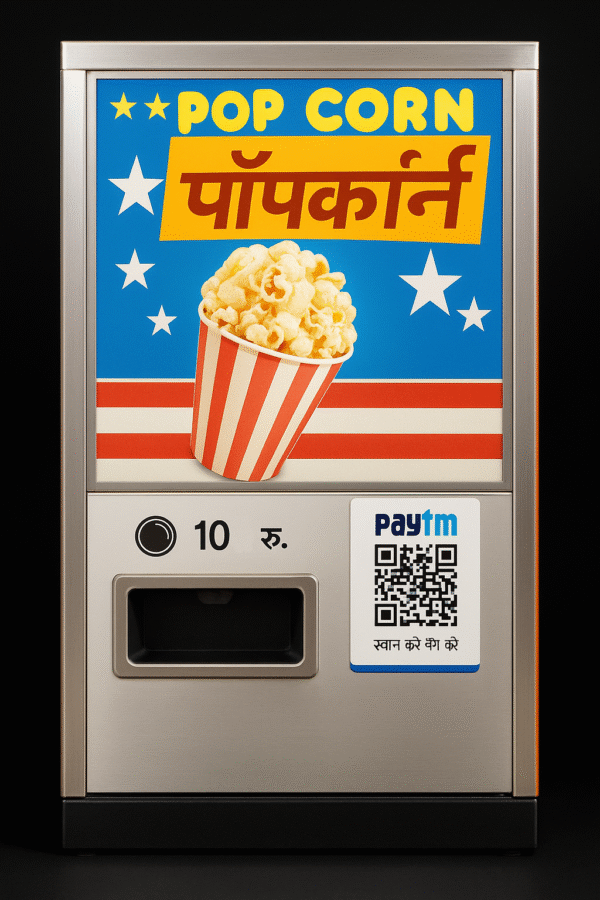 Otifi P5 -  Popcorn Vending Machine UPI/Card (India 220V), Two Flavors - Image 4