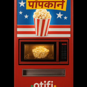 Otifi P5 -  Popcorn Vending Machine UPI/Card (India 220V), Two Flavors
